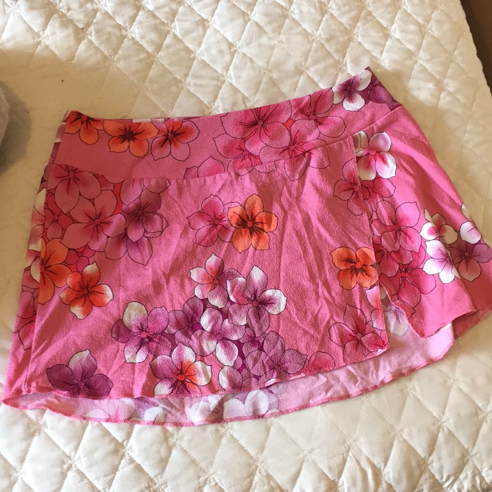 Becca floral swim skirt